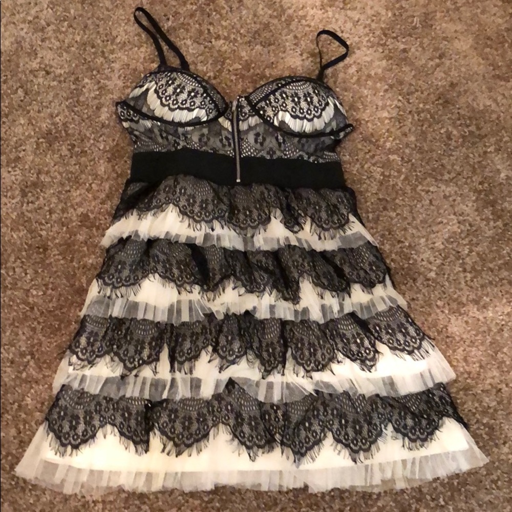 Wet Seal Black & White Dress